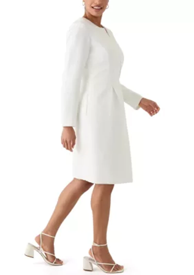 Collarless Topper & Empire Seam Dress
