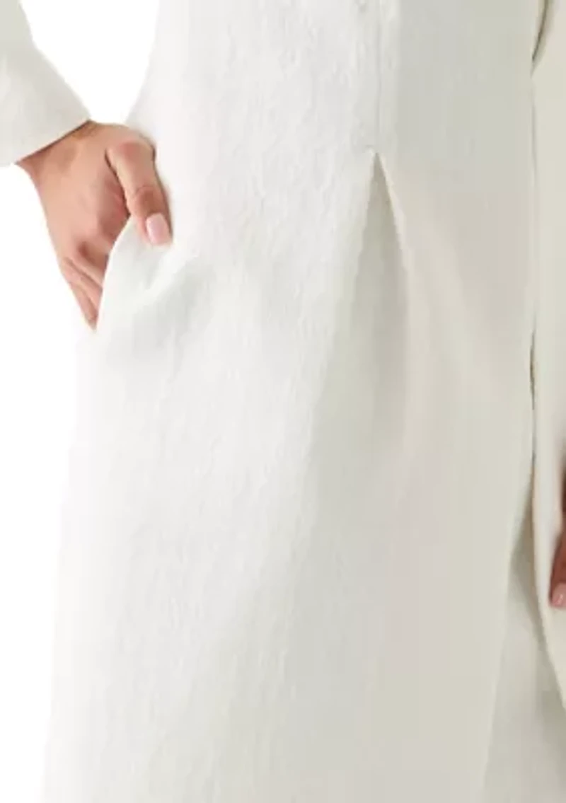 Collarless Topper & Empire Seam Dress