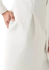 Collarless Topper & Empire Seam Dress