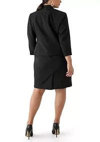 Cutout Kissing Jacket & Sheath Dress Suit