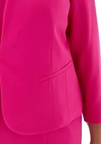 Plus Cutout Kissing Jacket & Sheath Dress Suit