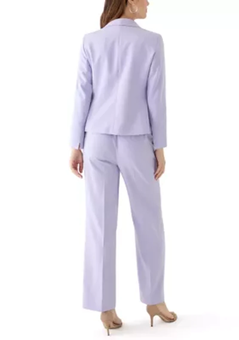 1 BTTN SHAWL COLLAR JCKT & PULL ON PNT