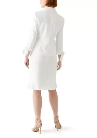 3 BTTN JCKT W/TIE SLEEVES & SKIRT