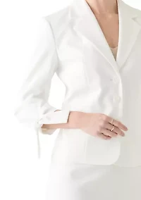 3 BTTN JCKT W/TIE SLEEVES & SKIRT