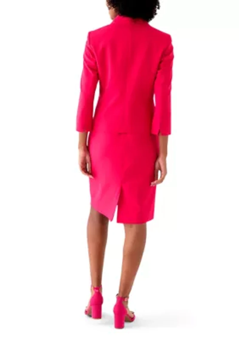 Shawl Collar Jacket & Basic Sheath Dress
