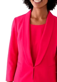 Shawl Collar Jacket & Basic Sheath Dress