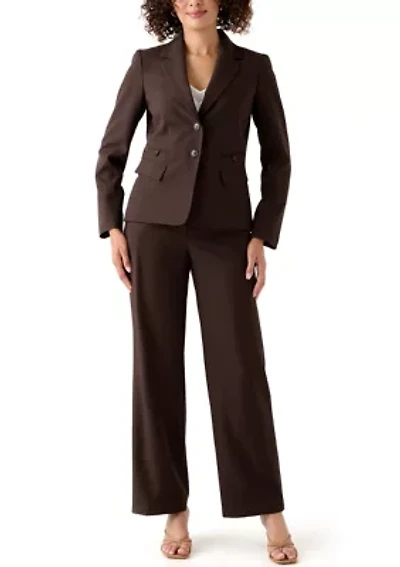 Four Pocket Jacket & Wide Leg Pant