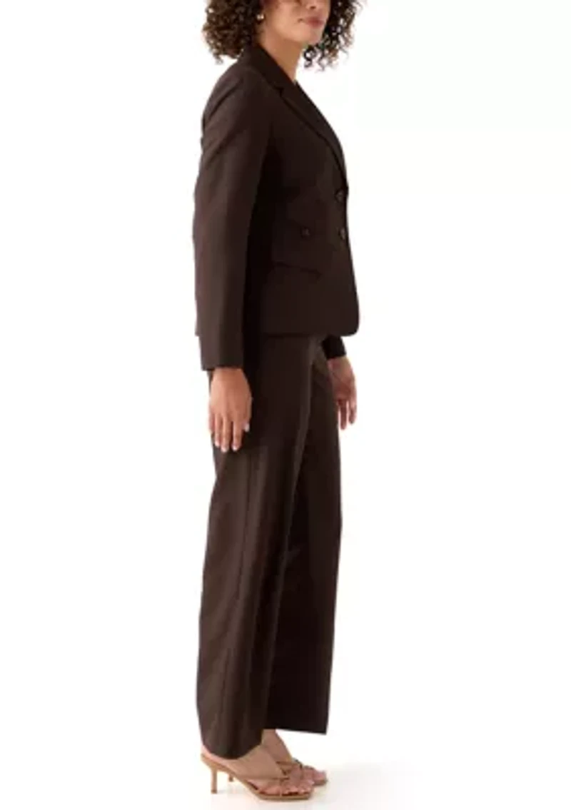Four Pocket Jacket & Wide Leg Pant