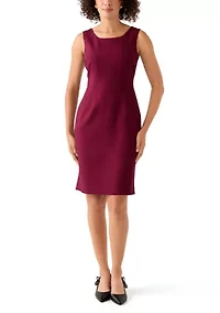 Long Coat & Basic Sheath Dress