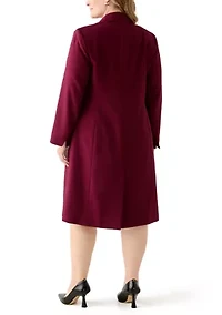 Long Coat & Basic Sheath Dress