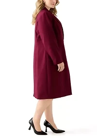 Long Coat & Basic Sheath Dress