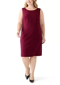 Long Coat & Basic Sheath Dress