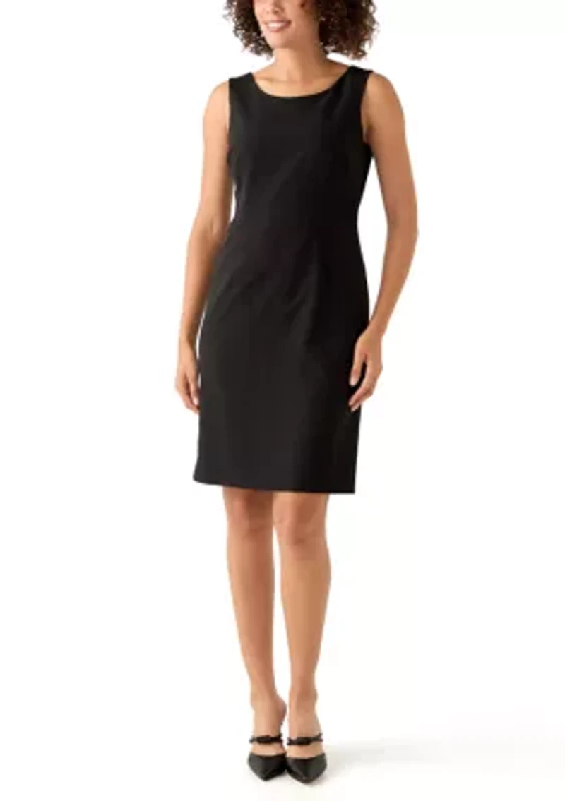 Houndstooth Topper with Framing & Sheath Dress