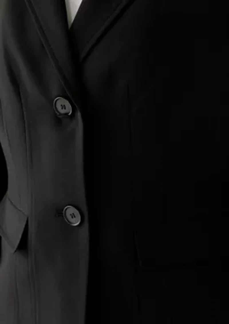 Two Button Seamed Jacket & Slim Pant