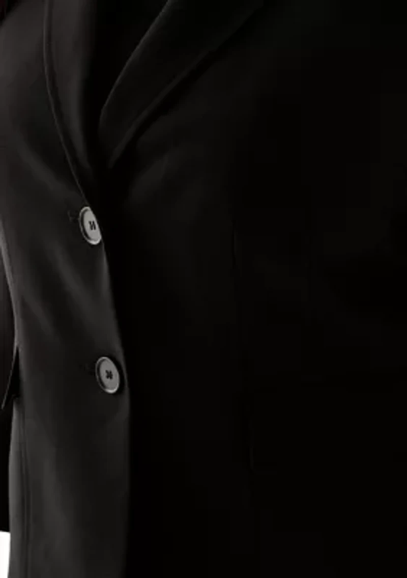 Two Button Seamed Jacket & Slim Pant