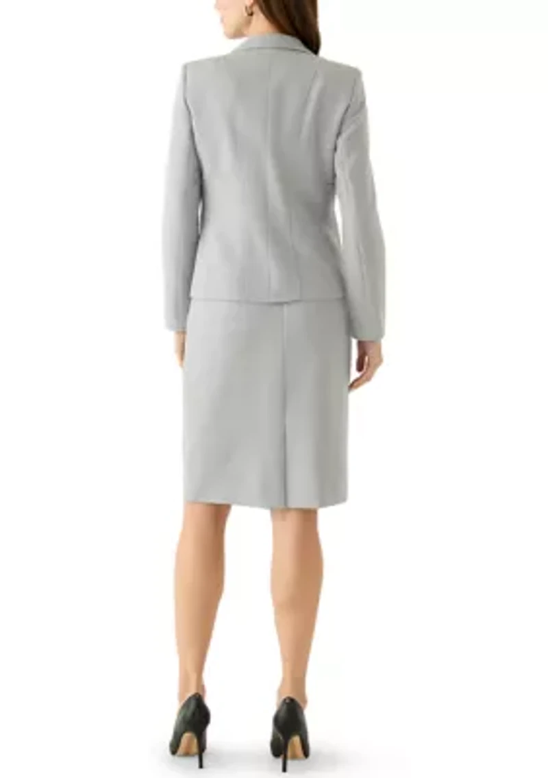 Three Button Lapel Jacket & Skirt