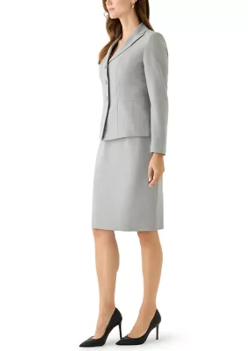 Three Button Lapel Jacket & Skirt