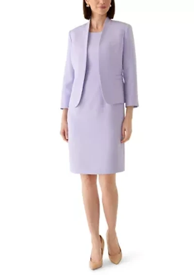 Jacquard Open Cardigan and Dress