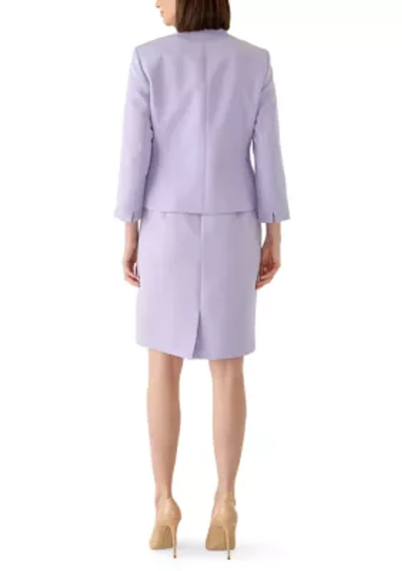 Jacquard Open Cardigan and Dress