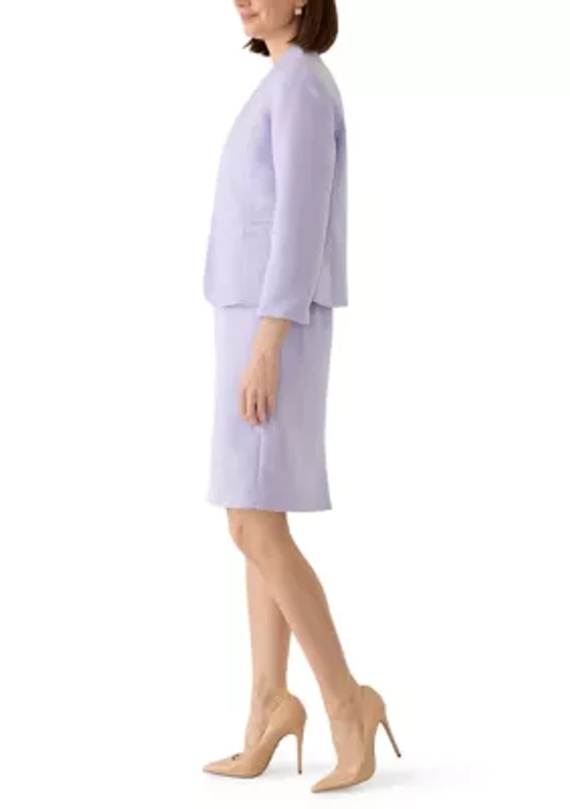 Jacquard Open Cardigan and Dress