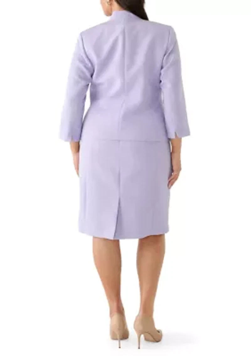 Jacquard Open Cardigan and Dress