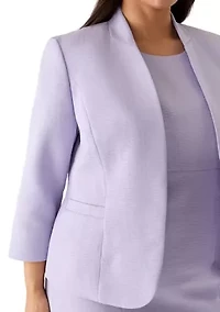 Jacquard Open Cardigan and Dress