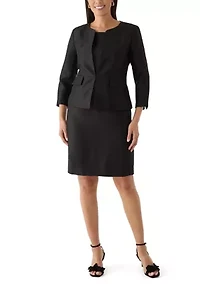 Shantung Jacket and Sheath Dress