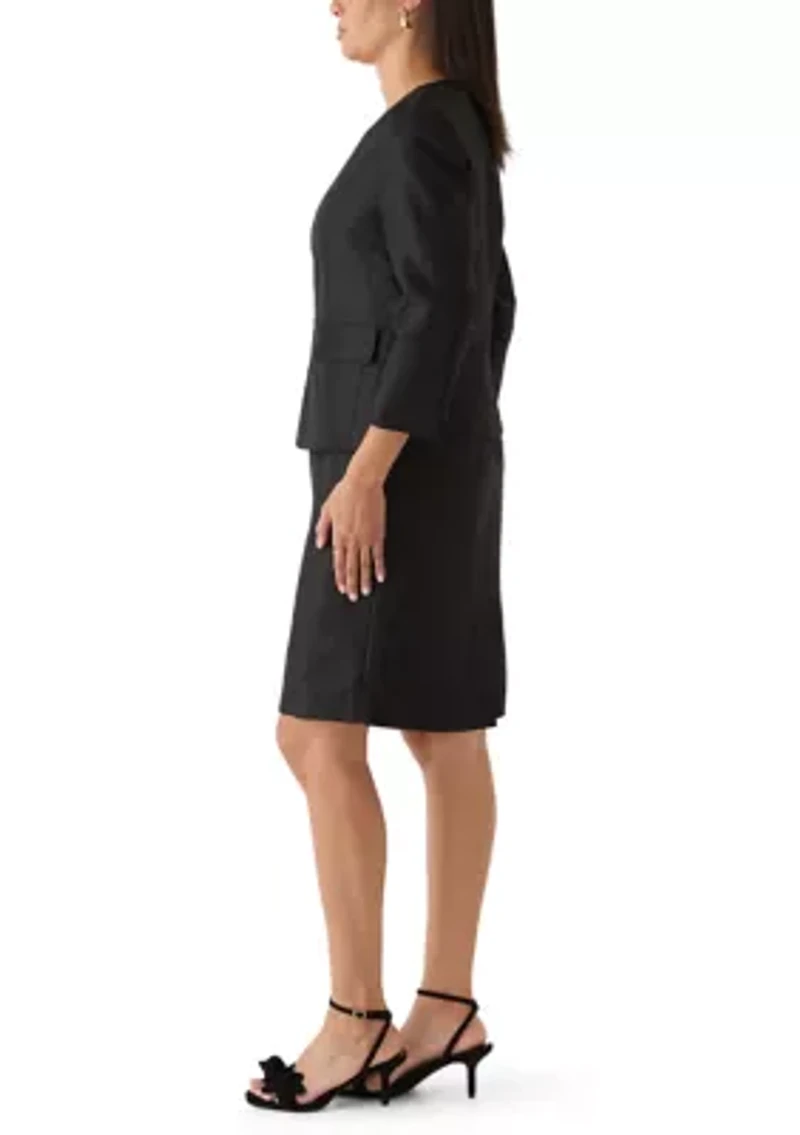 Shantung Jacket and Sheath Dress