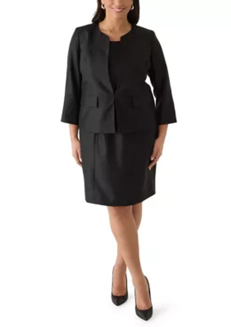 Shantung Jacket and Sheath Dress