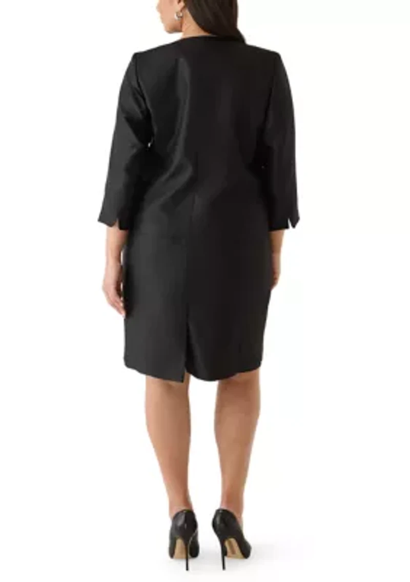 Shantung Jacket and Sheath Dress