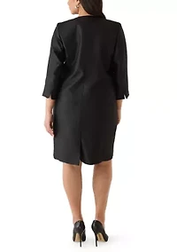 Shantung Jacket and Sheath Dress