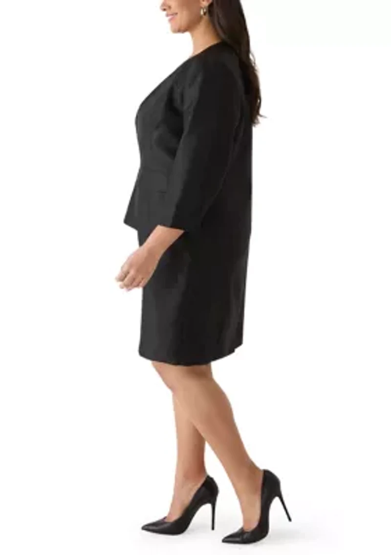 Shantung Jacket and Sheath Dress
