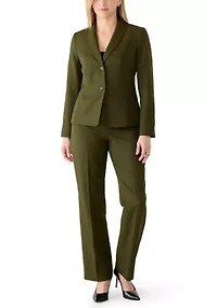 Melange Two Button Shawl Jacket and Pant