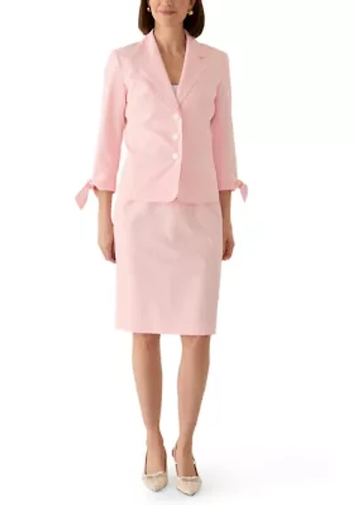 Seersucker Jacket and Skirt