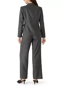Four Pocket Jacket and Fly Front Wide Leg Pant