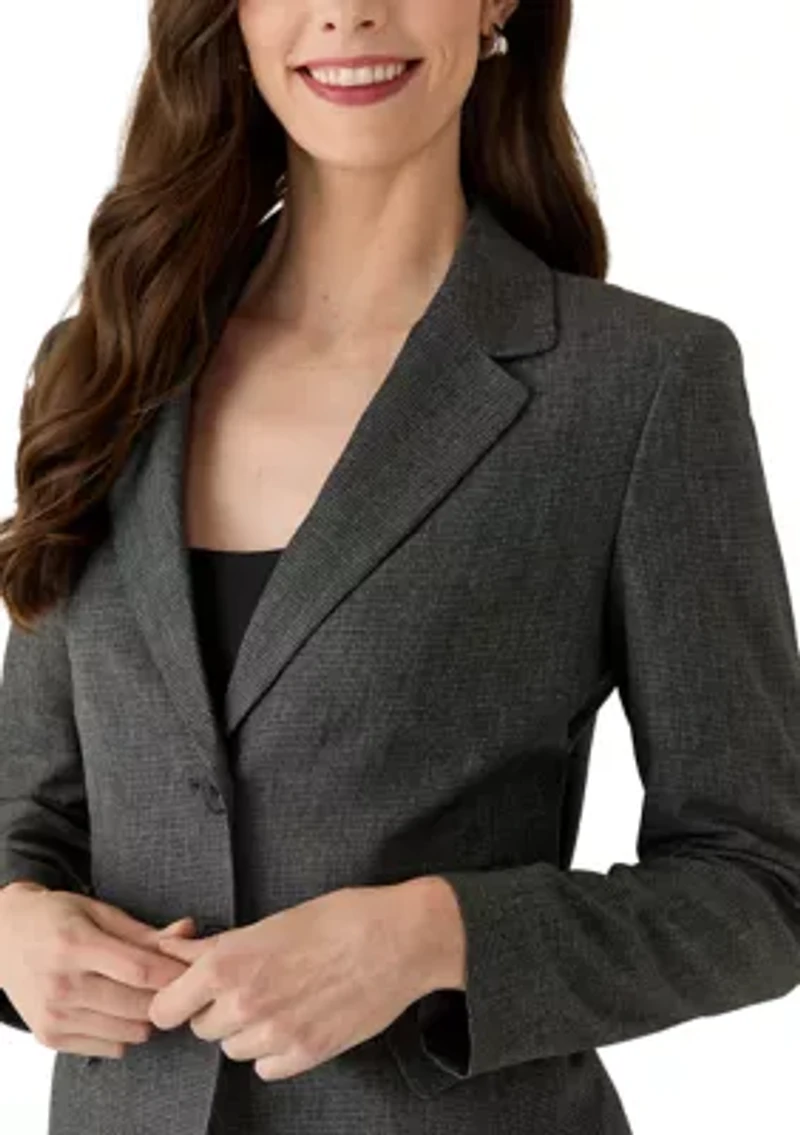 Four Pocket Jacket and Fly Front Wide Leg Pant