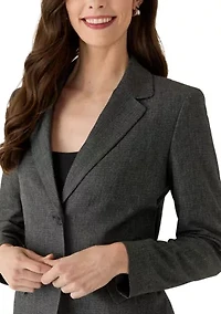 Four Pocket Jacket and Fly Front Wide Leg Pant