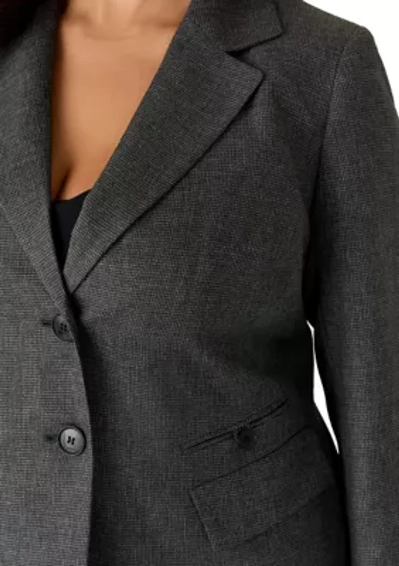 Four Pocket Jacket and Fly Front Wide Leg Pant