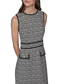 Women's Textured Jacquard A-Line Dress