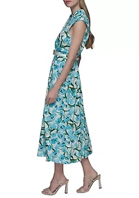 Women's Linen Shirtdress with Karl Belt