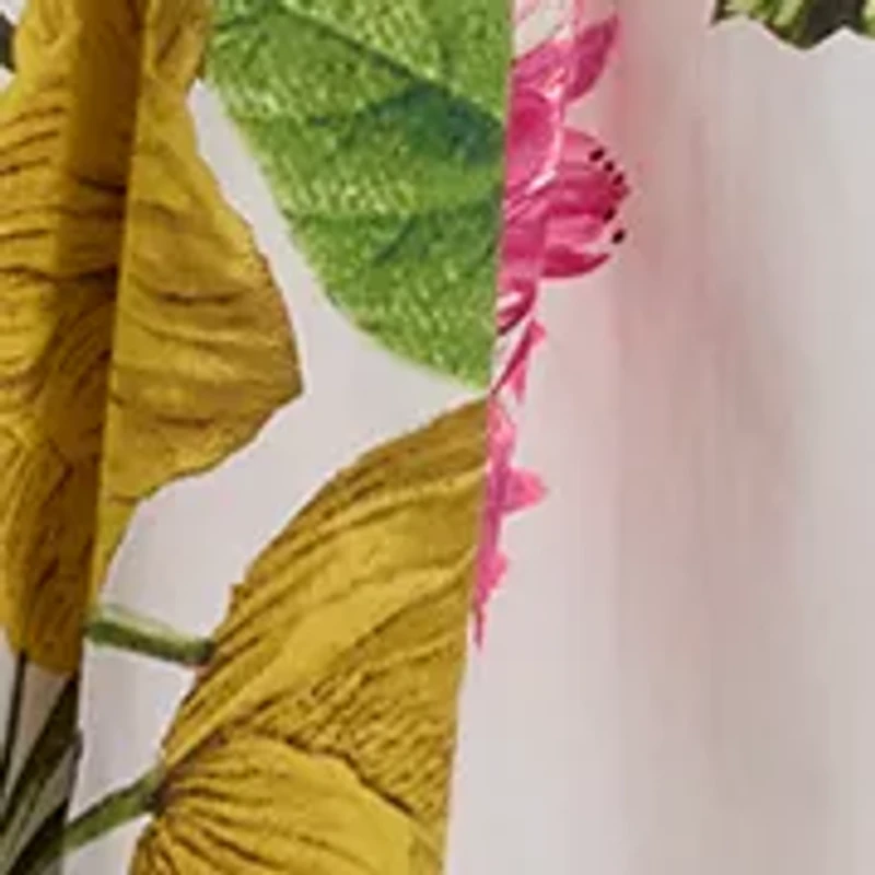 Women's Sleeveless Printed Cotton Floral Full Midi Skirt with Flower Belt