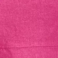 Women's Linen Midi Dress with Shoulder Bow