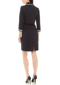 Nested Suit, Beaded Jacket and Dress