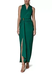 Women's Sleeveless V-Neck Maxi Dress