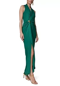 Women's Sleeveless V-Neck Maxi Dress