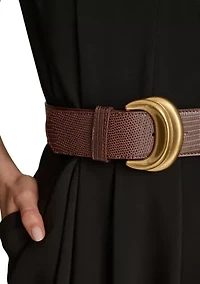 Women's Short Sleeve V-Neck Belted Solid Fit and Flare Dress