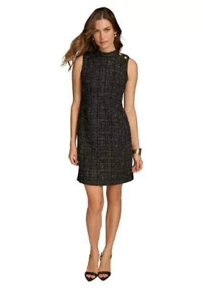 Women's Mock Neck Sheath Dress