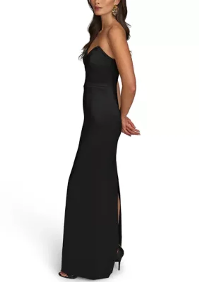 Women's Strapless Column Gown