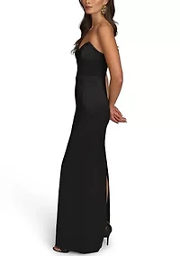Women's Strapless Column Gown
