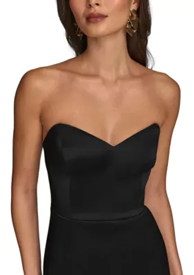 Women's Strapless Column Gown
